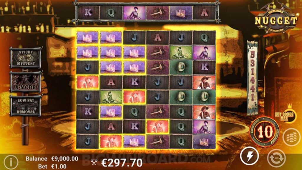 Nugget casino slot game from AvatarUX play screen