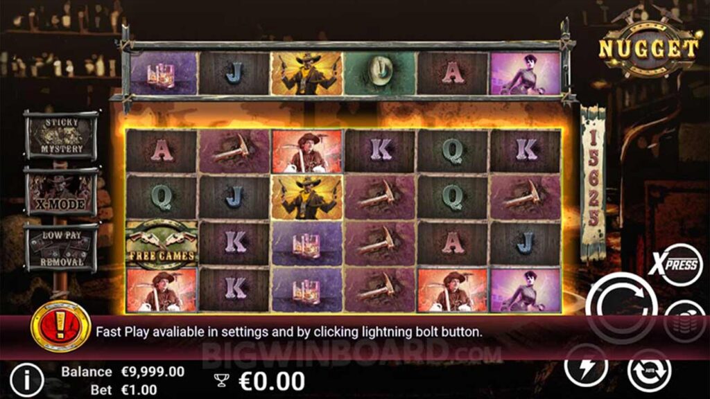 Nugget casino slot game from AvatarUX game play