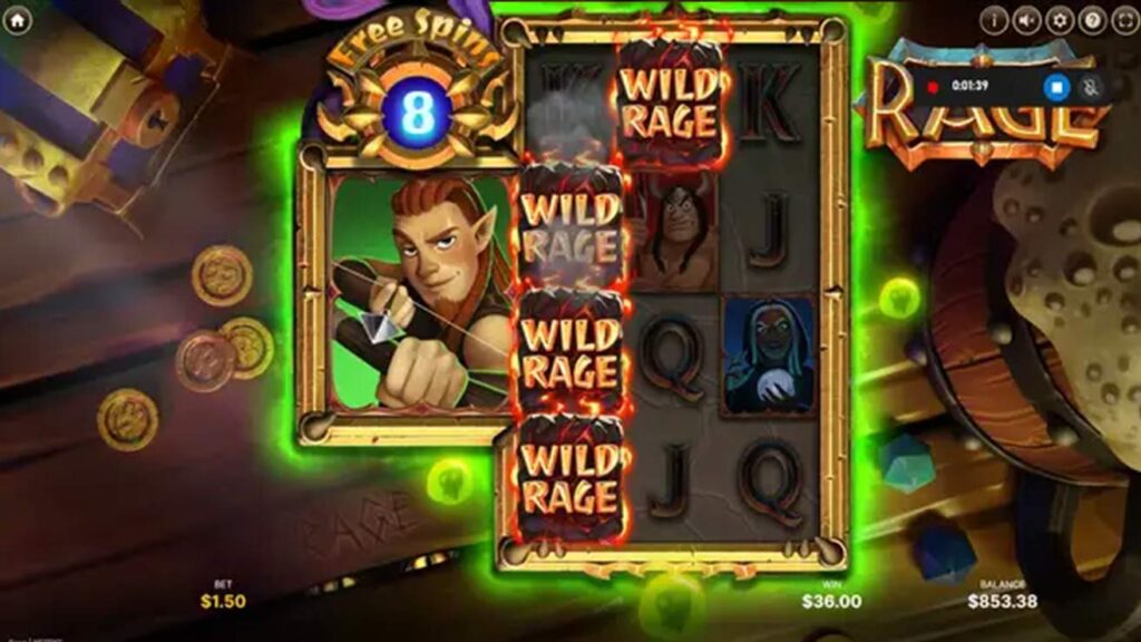 The new online slot Rage from game developer NetEnt.